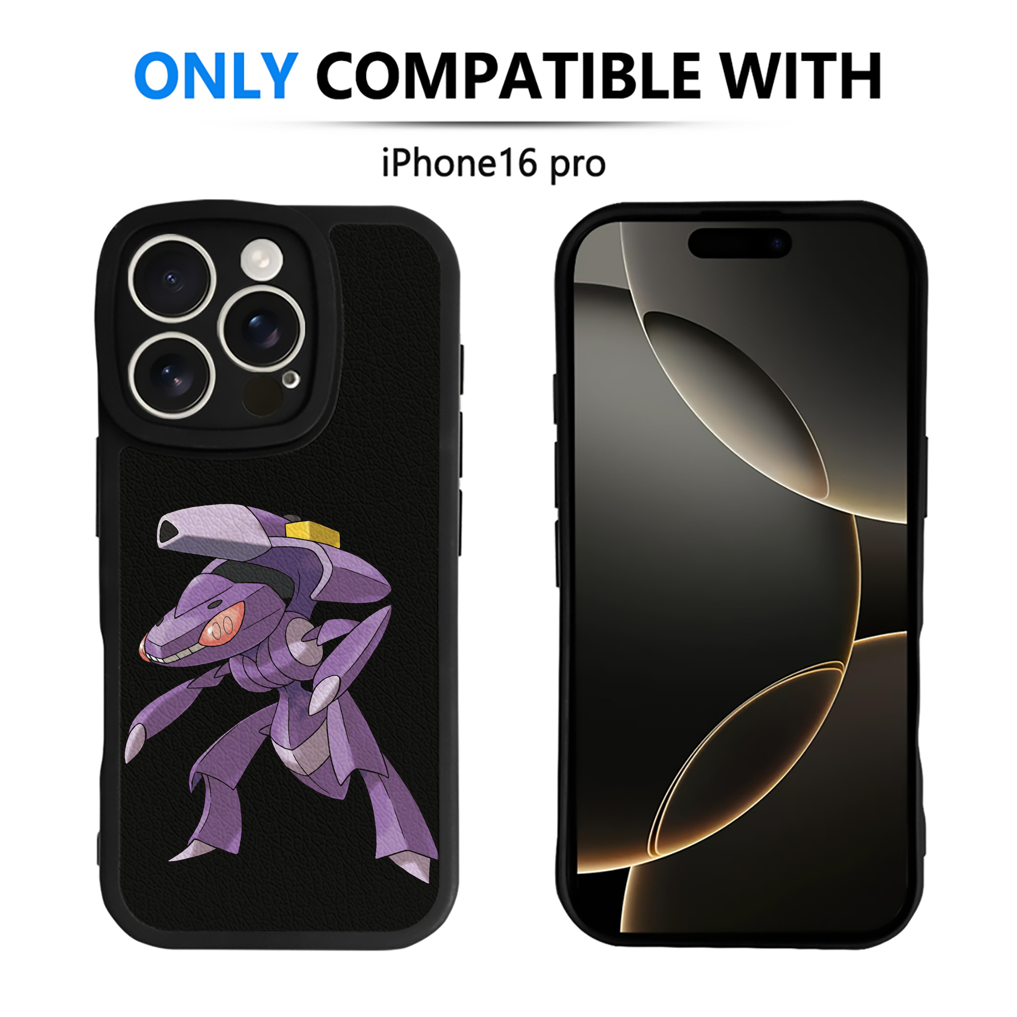 （画像用） ポケットモンスター Pokémon 【iPhone 16シリーズ対応】シリコンスマホケース（レザー調） 材質：シリコン